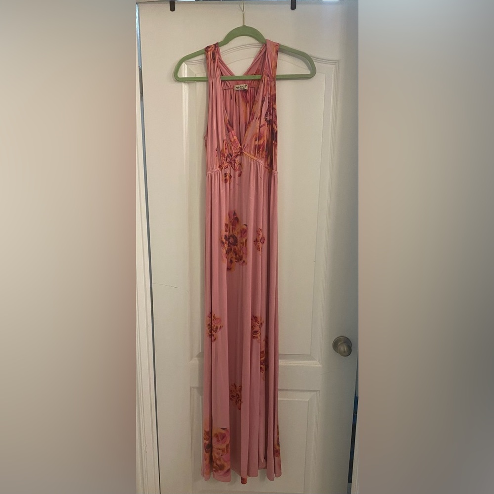 Maxi Floral Dress Medium pink